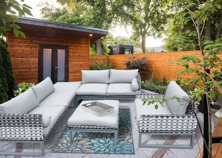 Gruber Patio 5 Piece Sectional Seating Group with Cushions