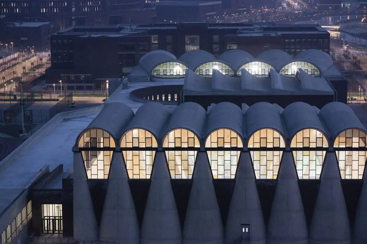 Gymnasium of New Campus of Tianjin University- glass