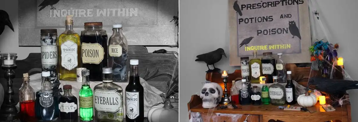 Halloween Scarry Bar Decor