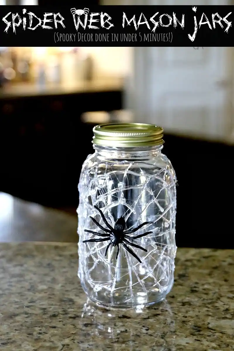 Halloween Spider Mason Jars