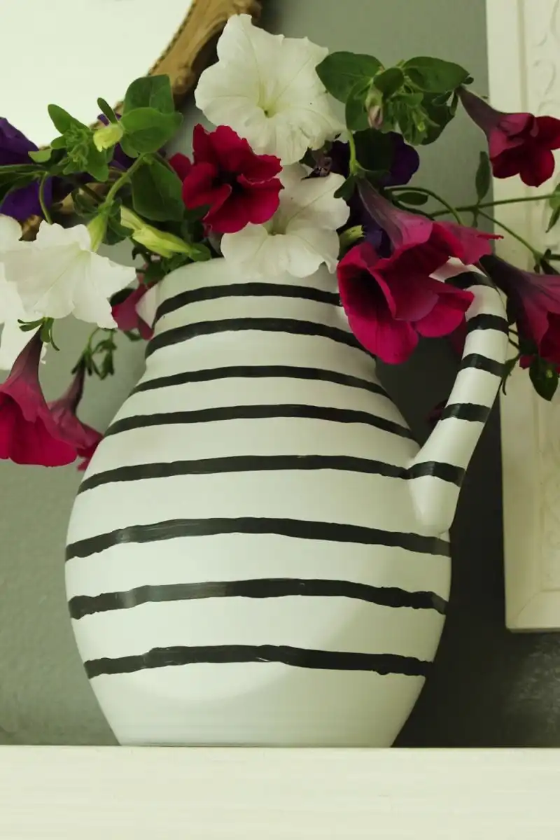 Hand-Painted Glass Flower Vase