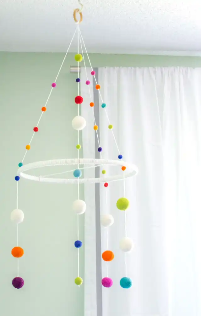 Handmade baby mobile