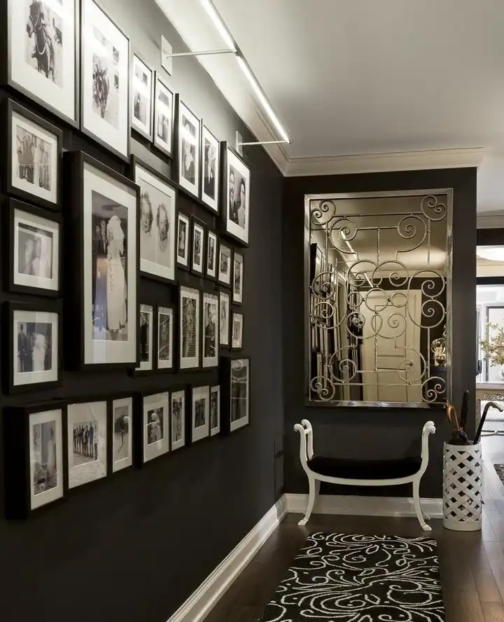 Hang a bunch of picture frames
