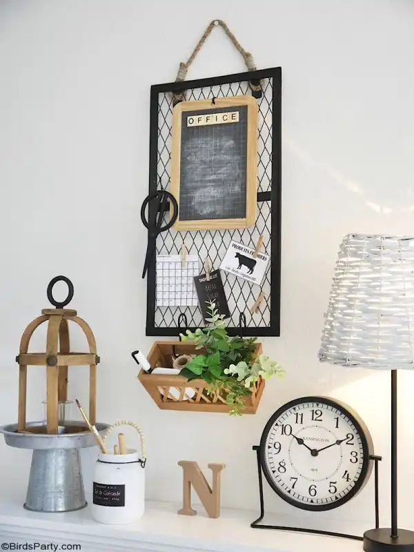Hang a farmhouse memo board