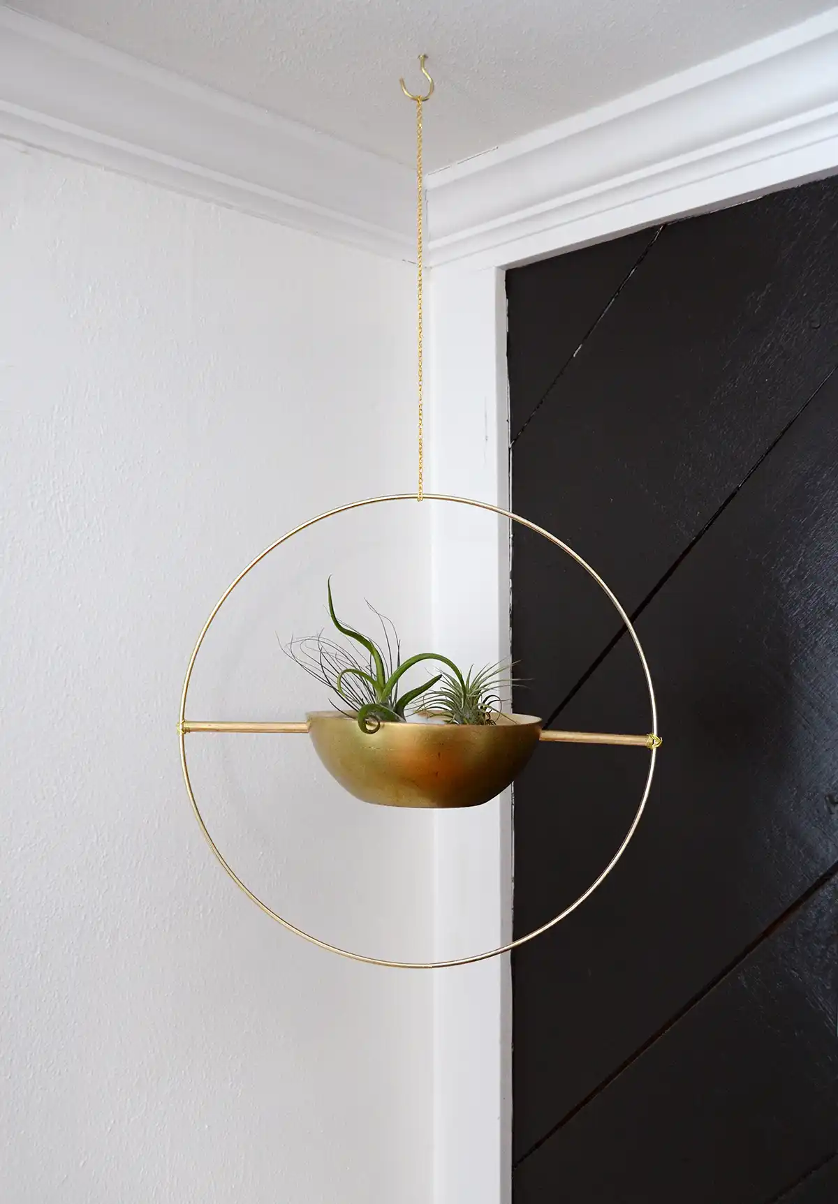 Hanging Gold Planter