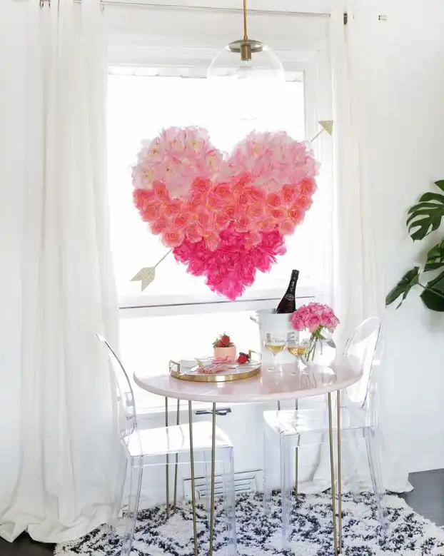 Hanging flower wreath