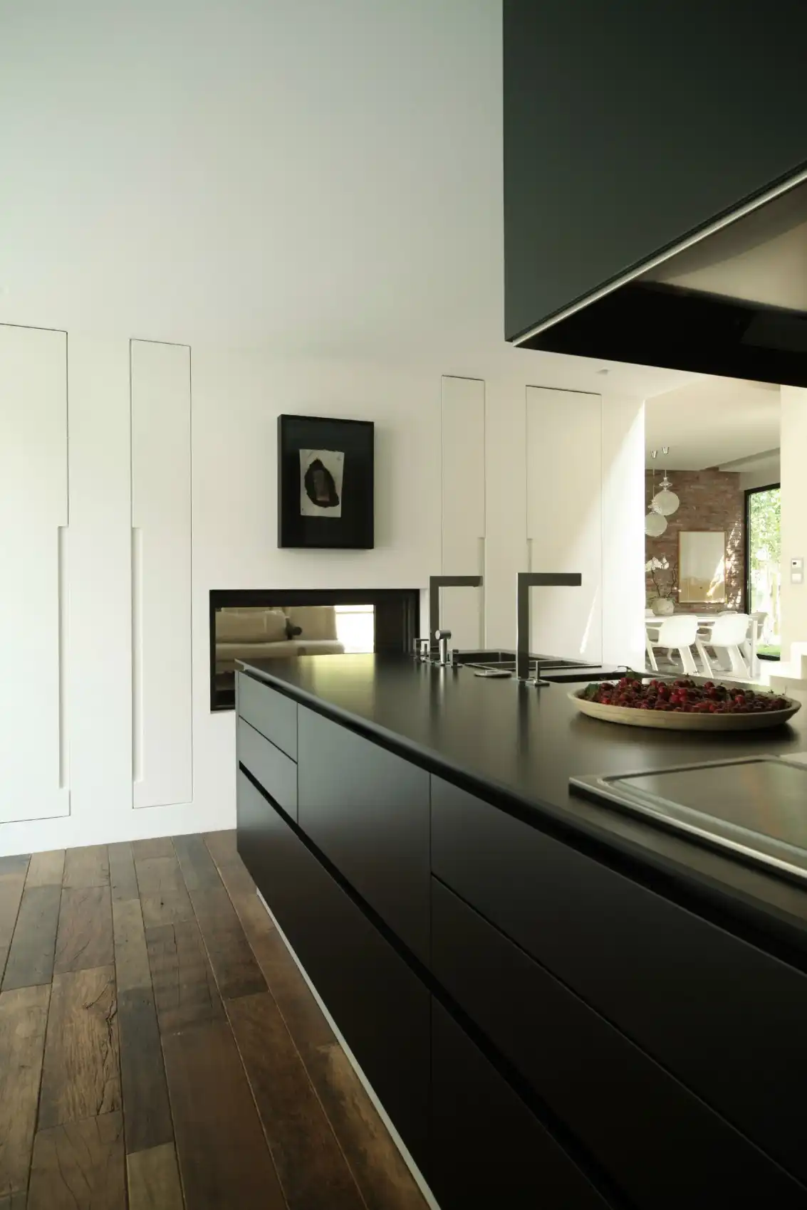 Hardwood kitchen floor design