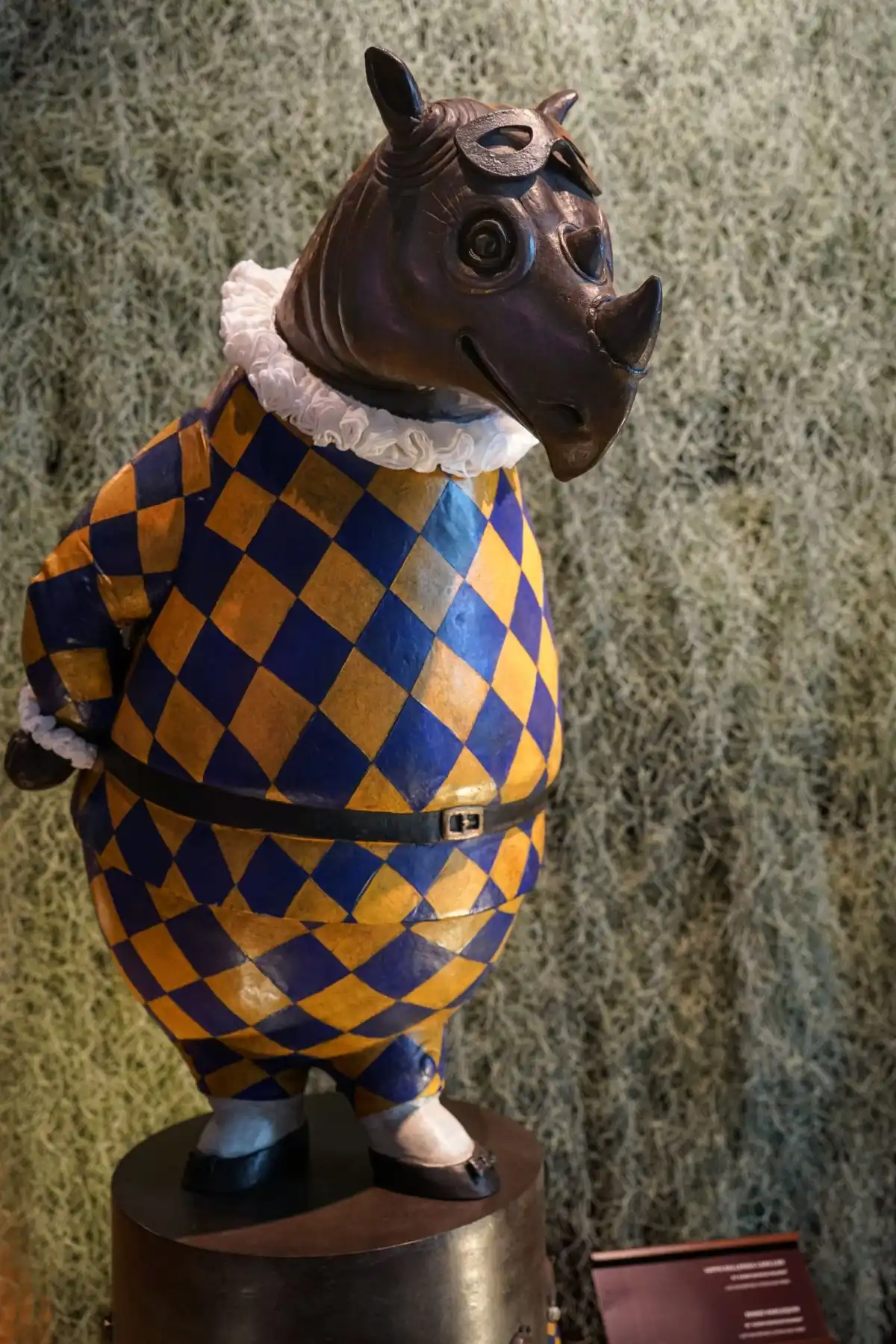 Harlequin Hippo sculpture