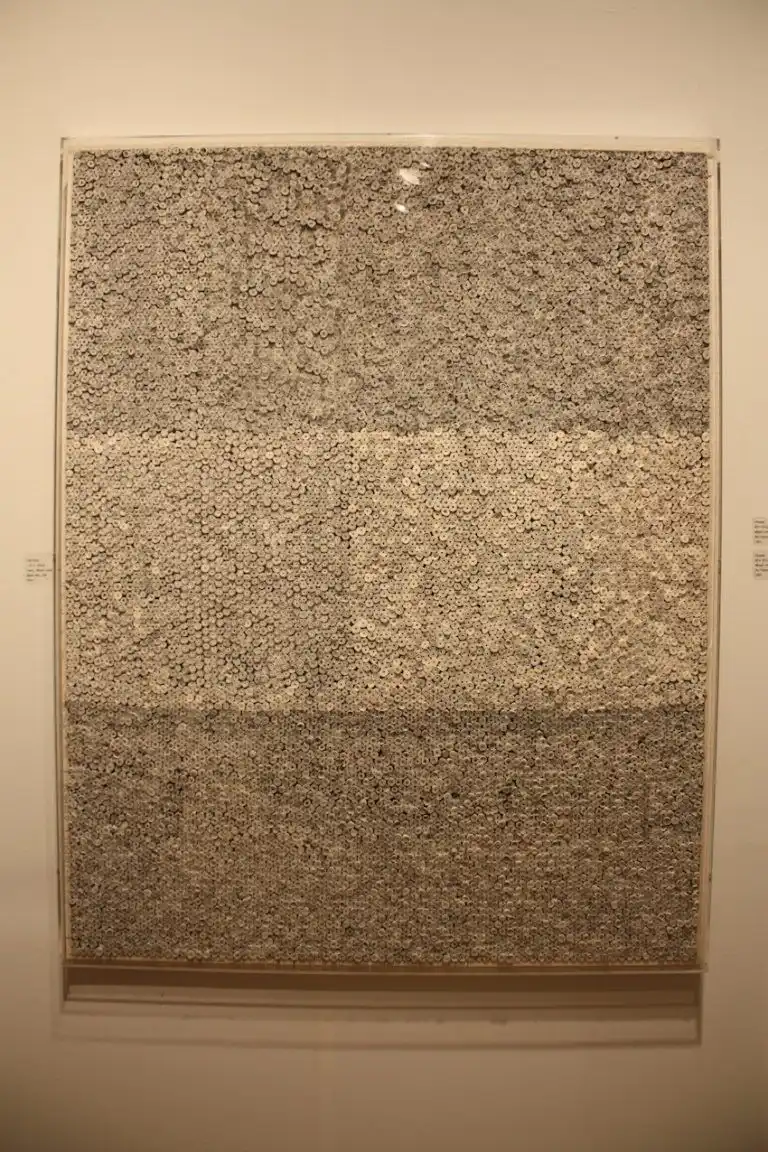 Called "Harmony," the piece is subtle and textured.