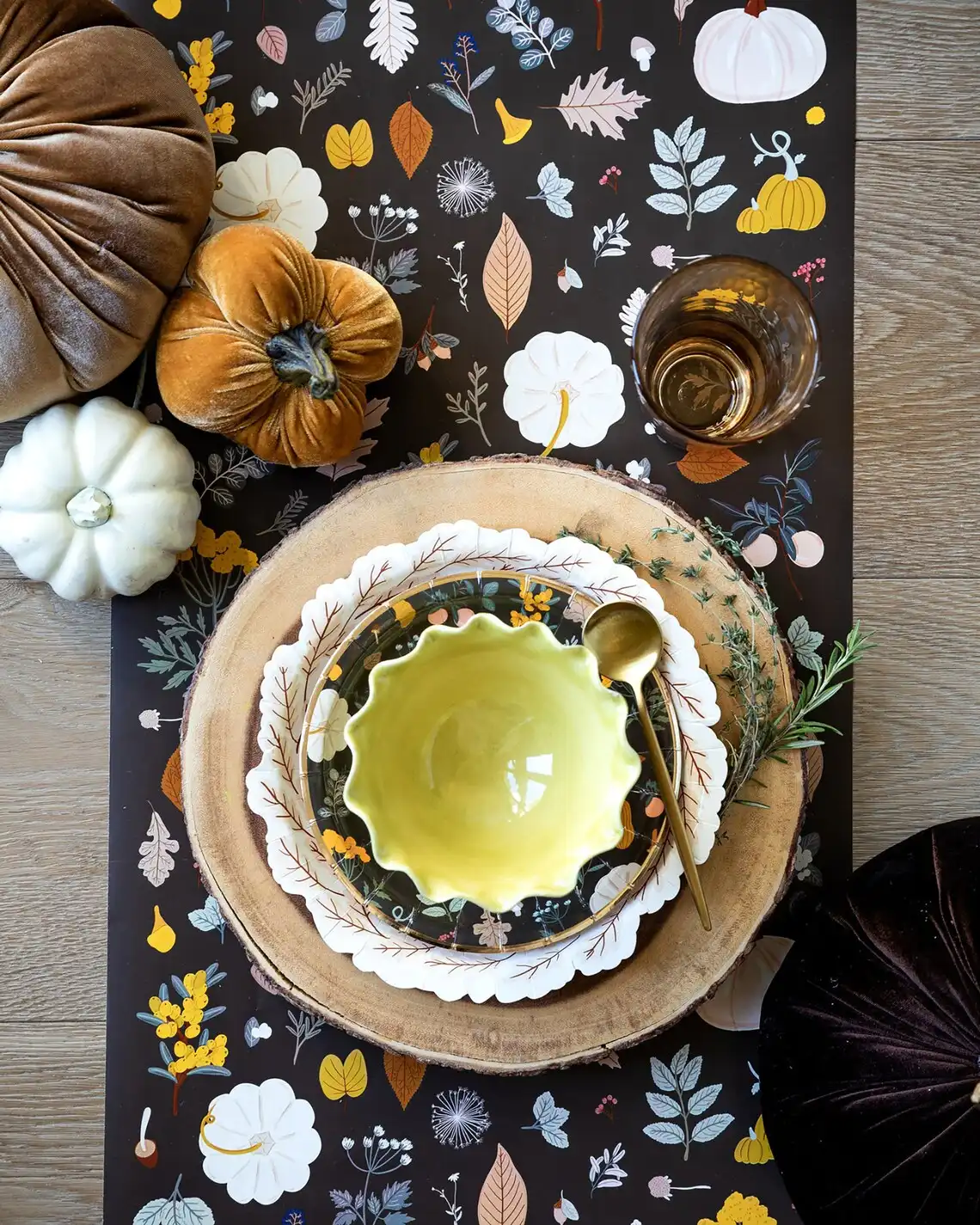 Harvest Leaves Plates