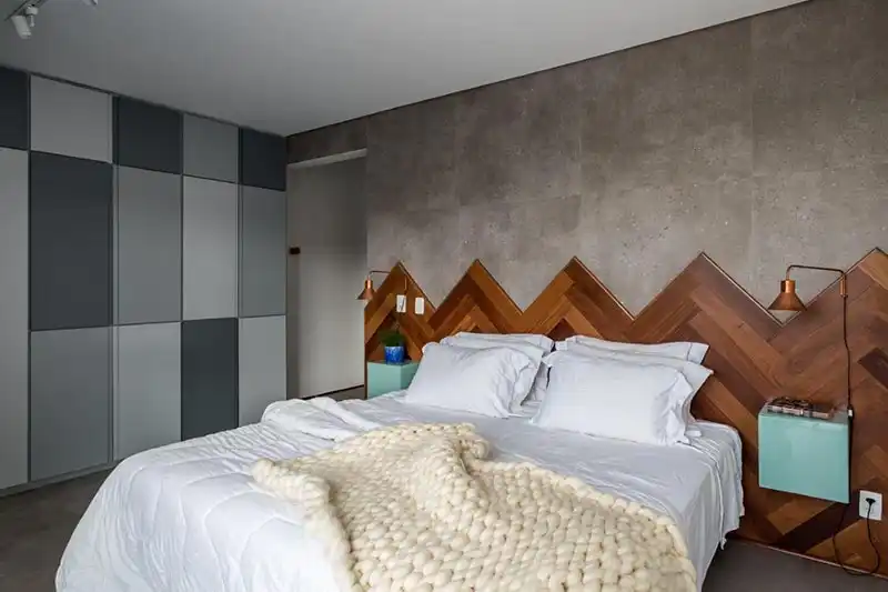 Headboard Herringbone Pattern