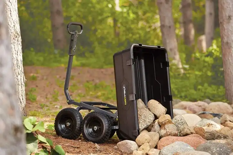 Heavy Duty Poly Yard Dump Cart