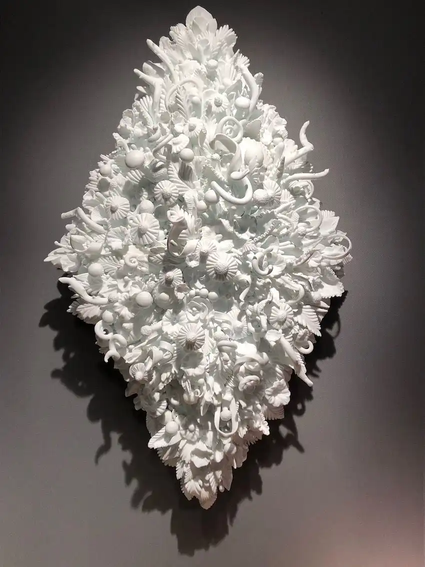 The works have been described as sinuous and sometimes almost sinister.