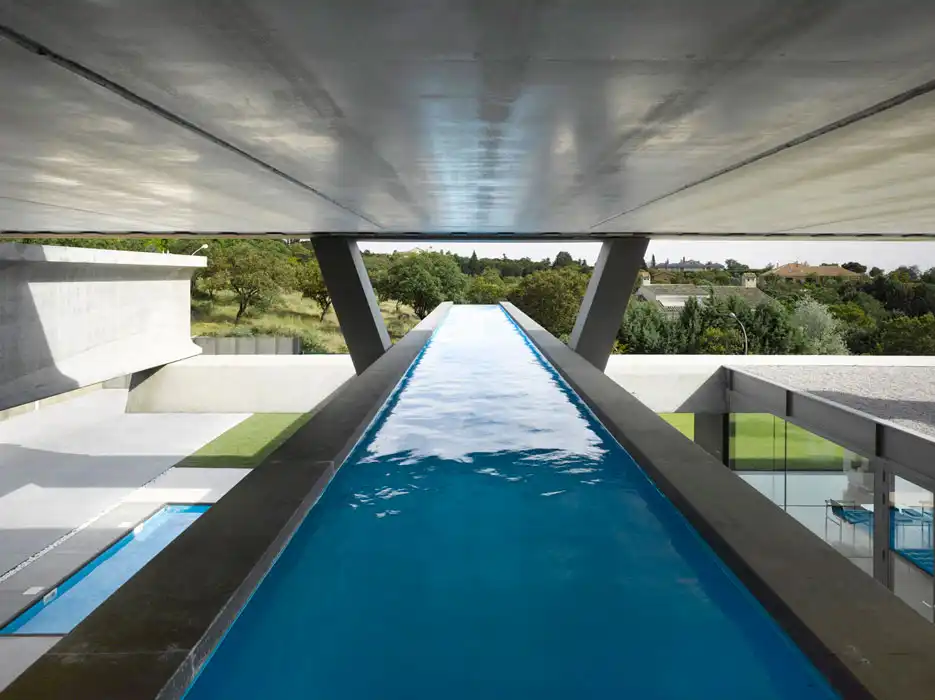 Hemeroscopium House Concrete Deesign Lap Pool