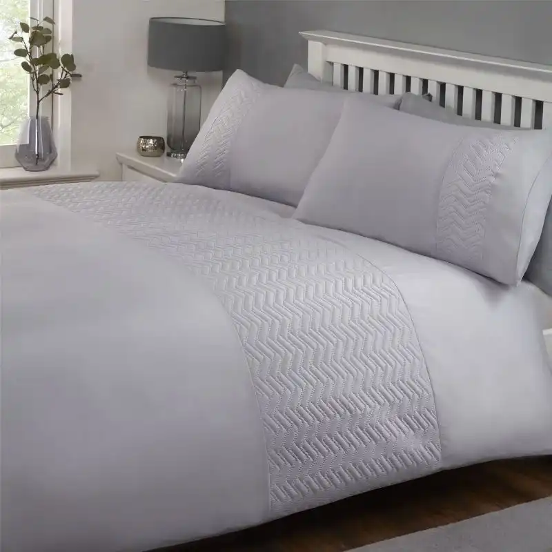 herringbone pattern duvet