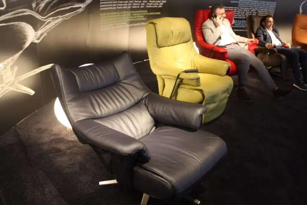 Recliners from Himola come in different styles and colors, but all are definitely easy chairs.