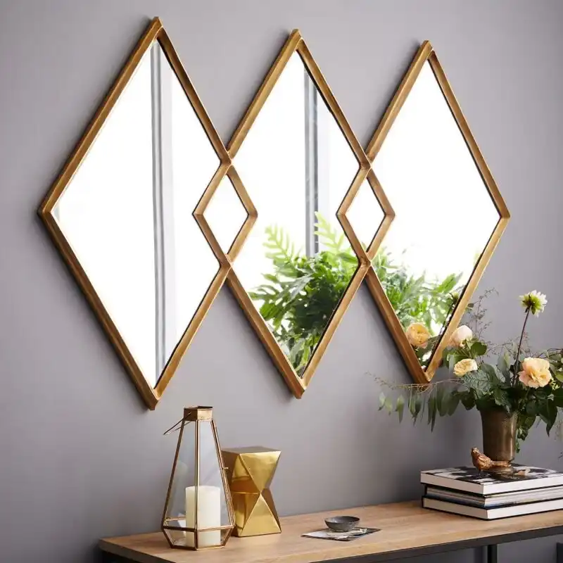 Hogan Leaf Diamond Wall Mirror