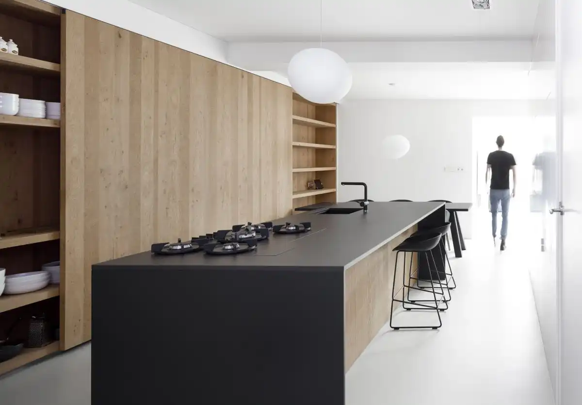 Home 11 black kitchen island counter material