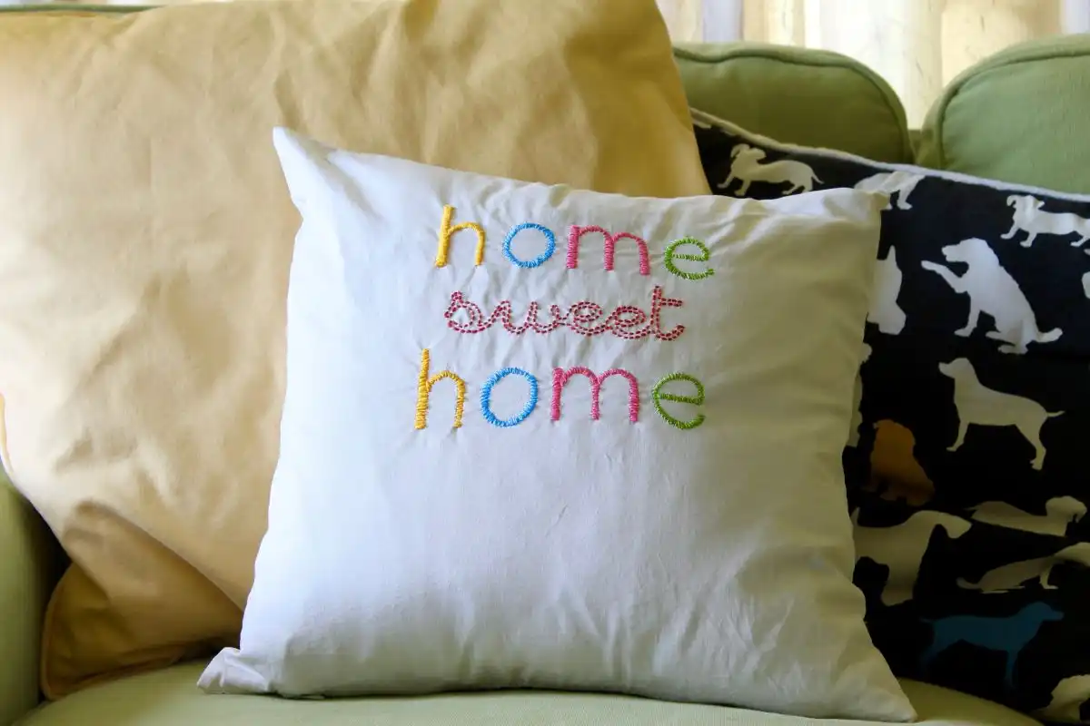 Home sweet home pillow