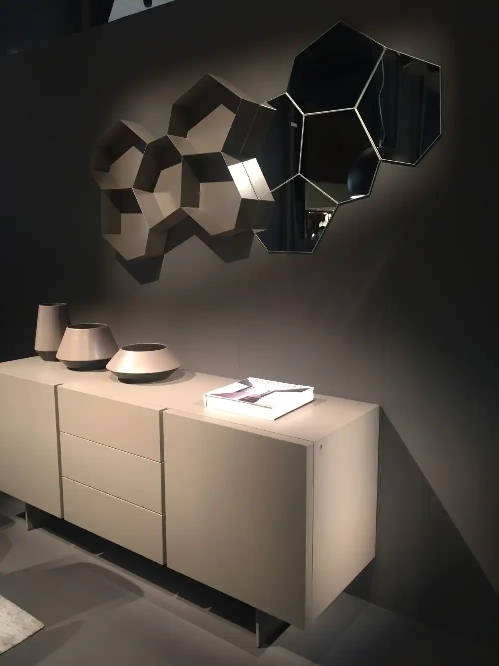 Honeycom wall decorative mirrors