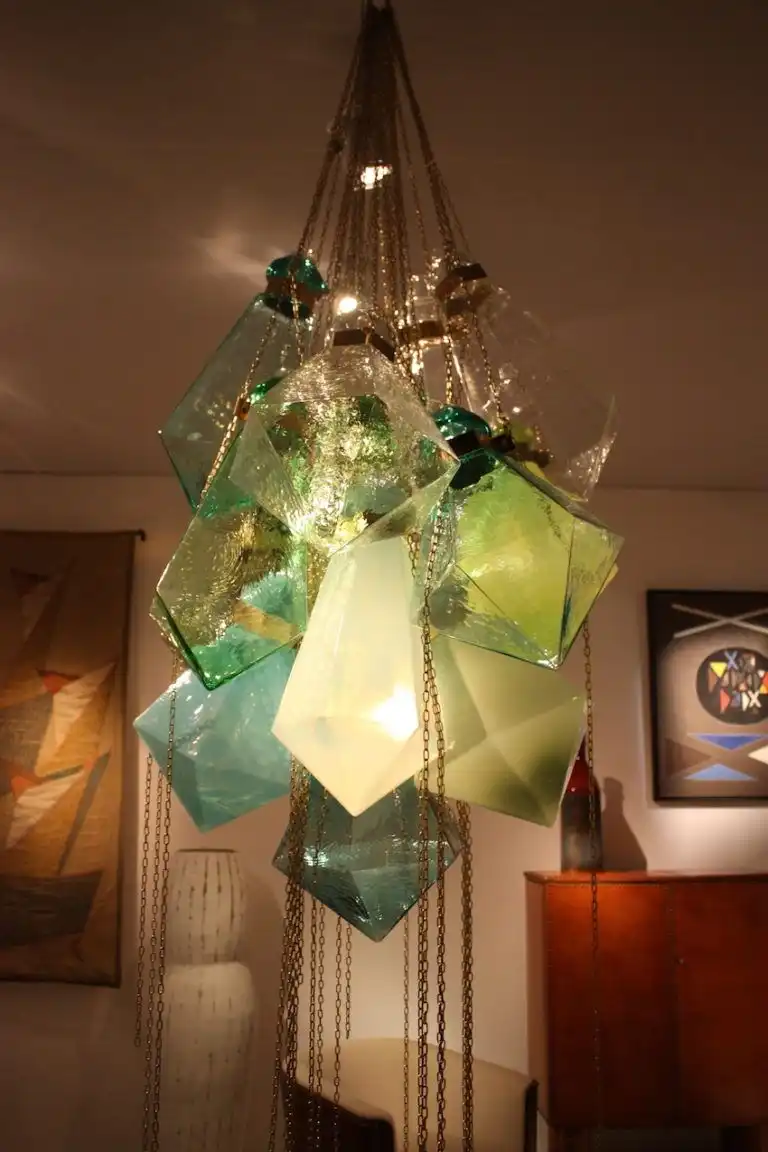 Crystalline beauty lit from within.