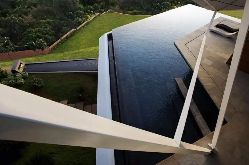 House at Alibag by Malik Architecture View on top