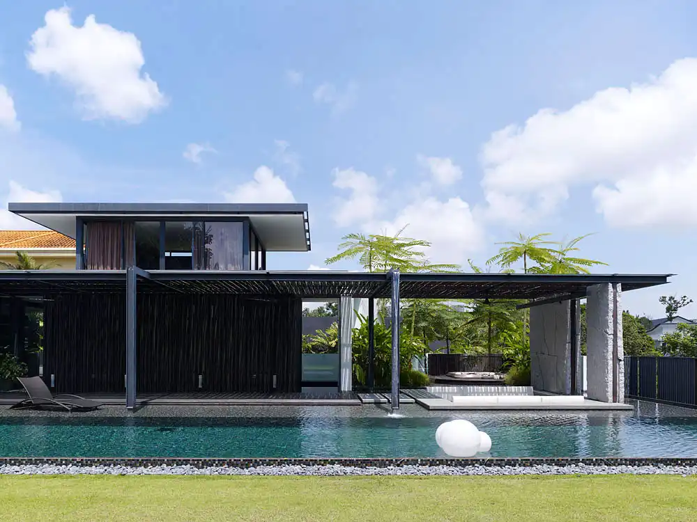 House pool pergola design