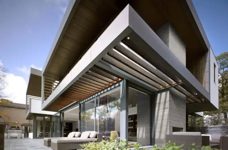 House with Pergola around for Protection