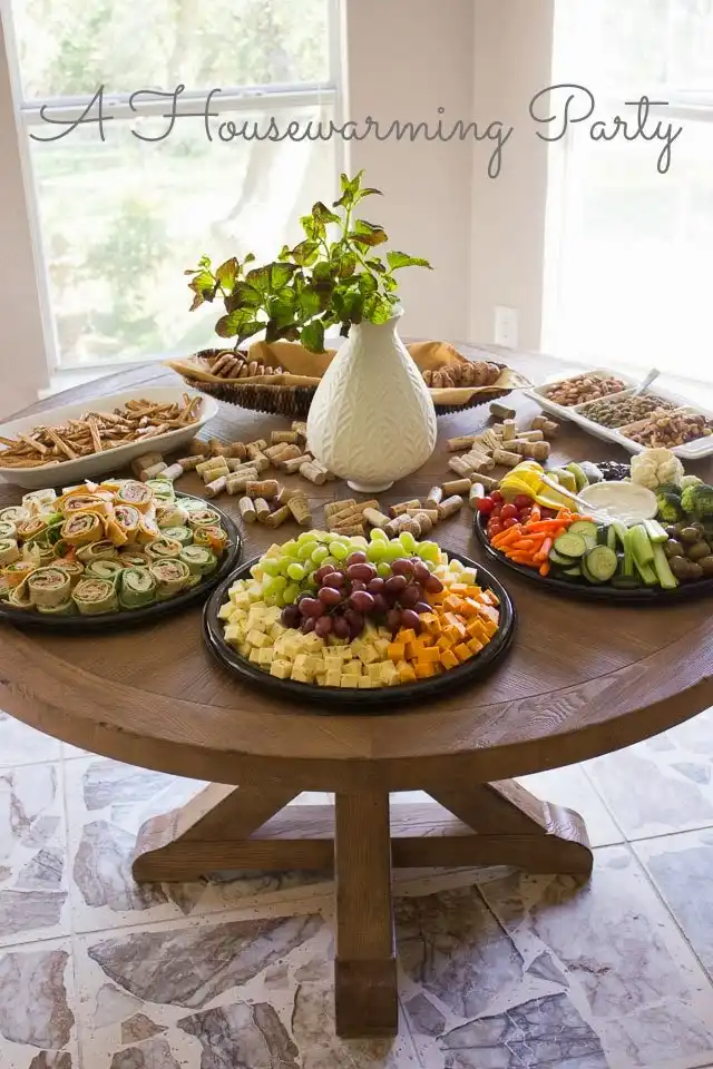 Housewarming Party food arrangement