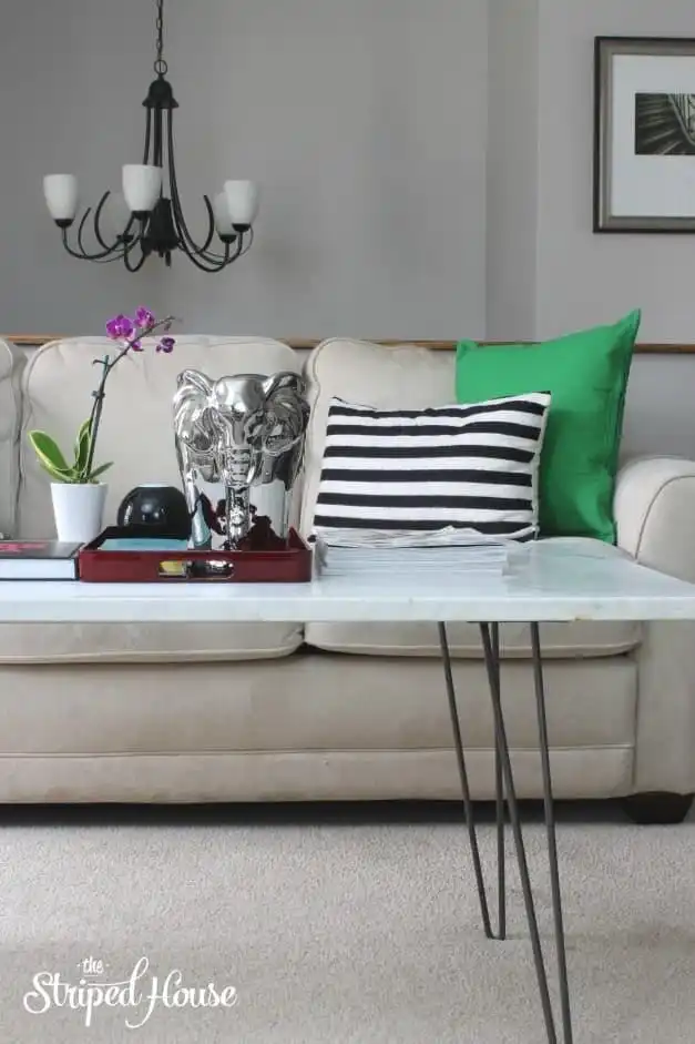 How to DIY a marble coffee table
