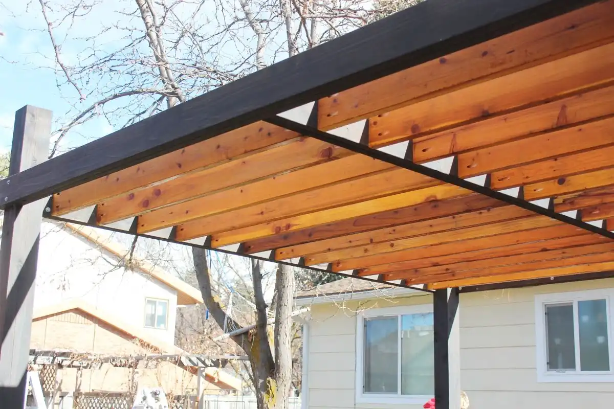 How to Install Modern Pergola Rafters Without Brackets - step by step