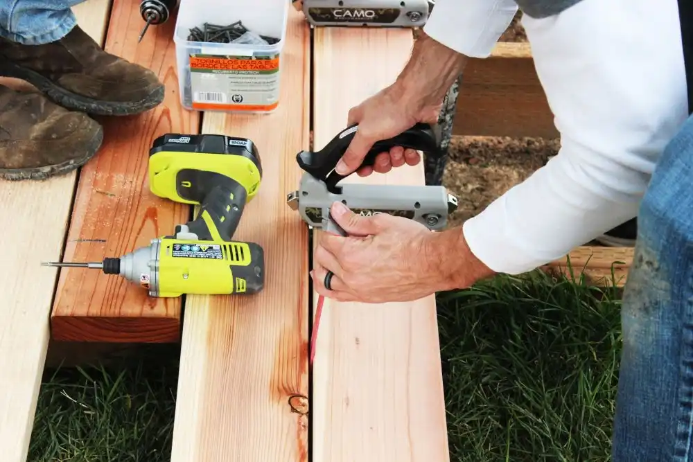 How to Install a Redwood Deck Floor 25