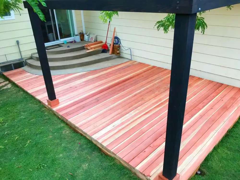 How to Install a Redwood Deck Floor 40
