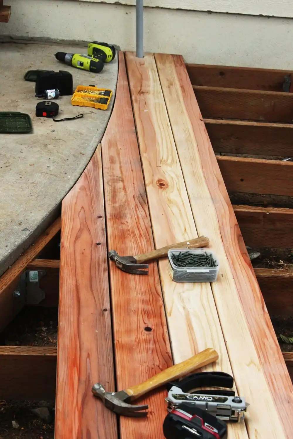 How to Install a Redwood Deck Floor 26