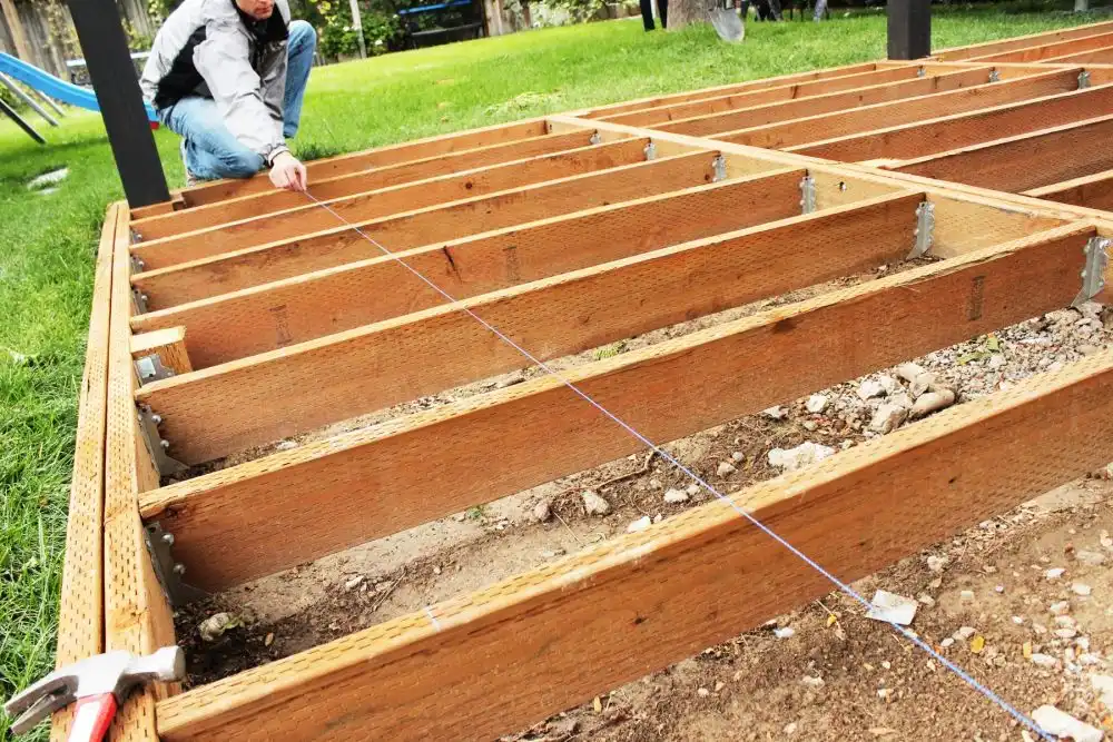 How to Install a Redwood Deck Floor 5
