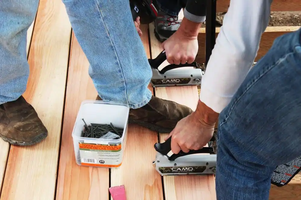 How to Install a Redwood Deck Floor 21