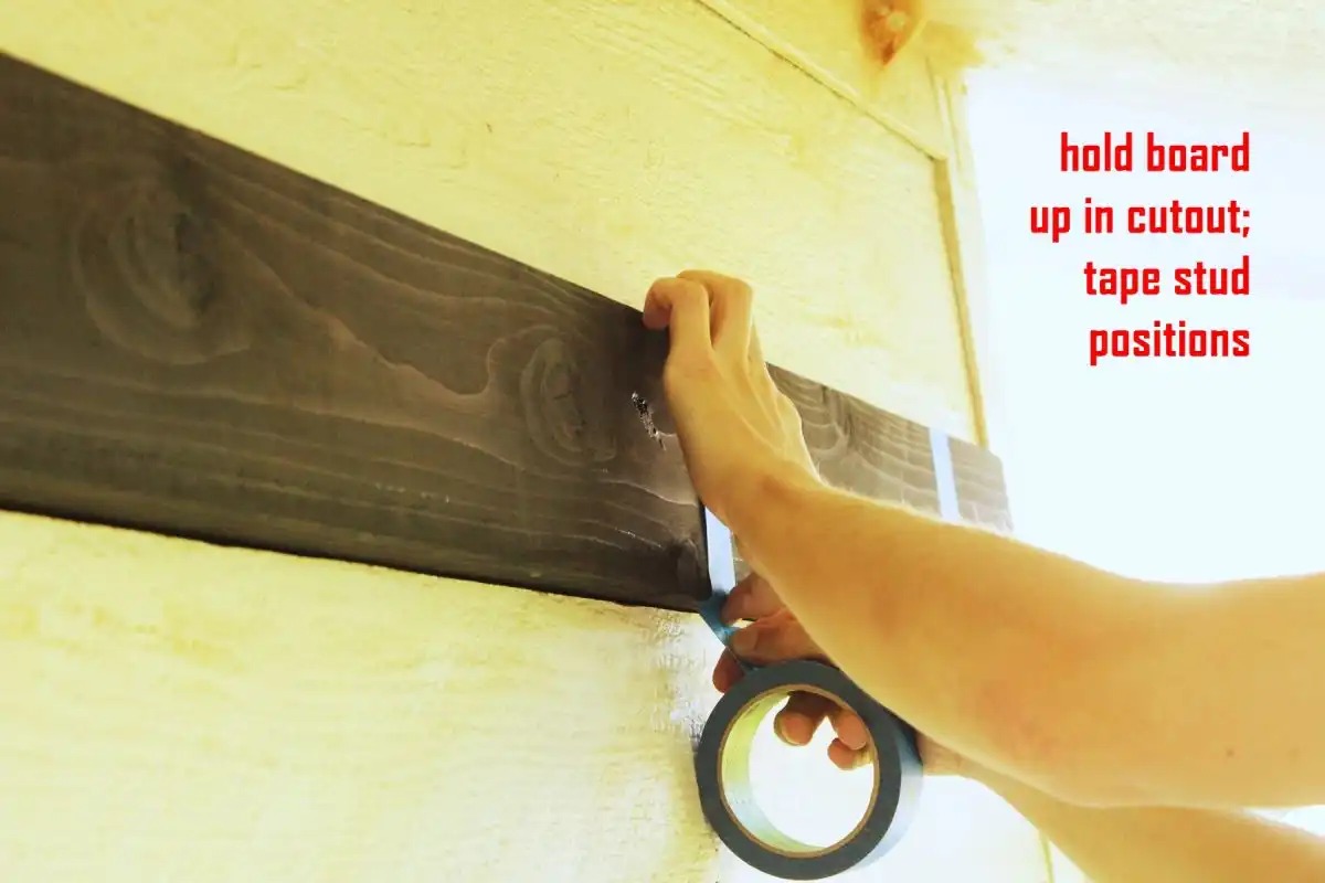 How to Wall-Mount a Pergola Frame - use tape