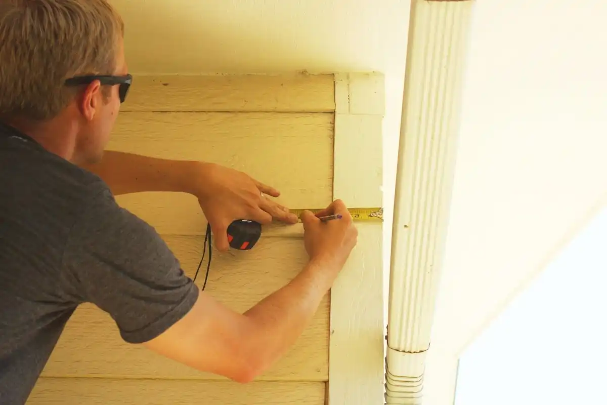 How to Wall-Mount a Pergola Frame - measure and mark