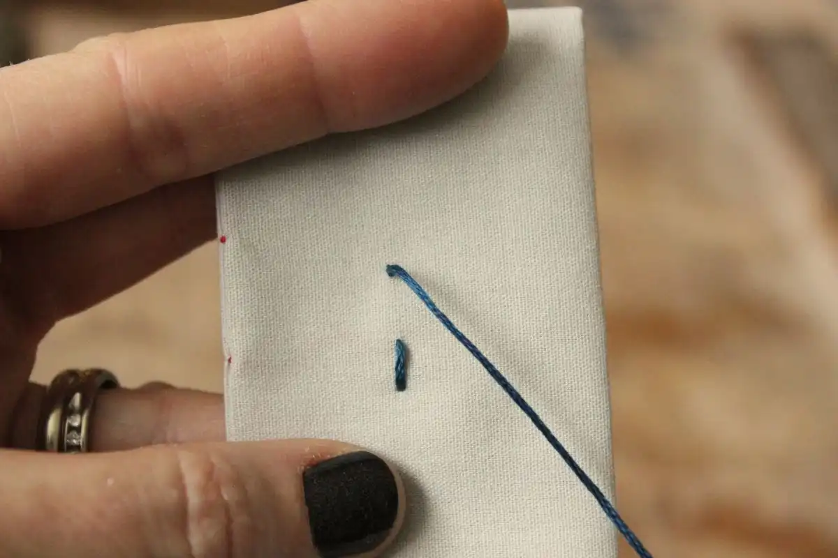 How to Sew - top of the fabric