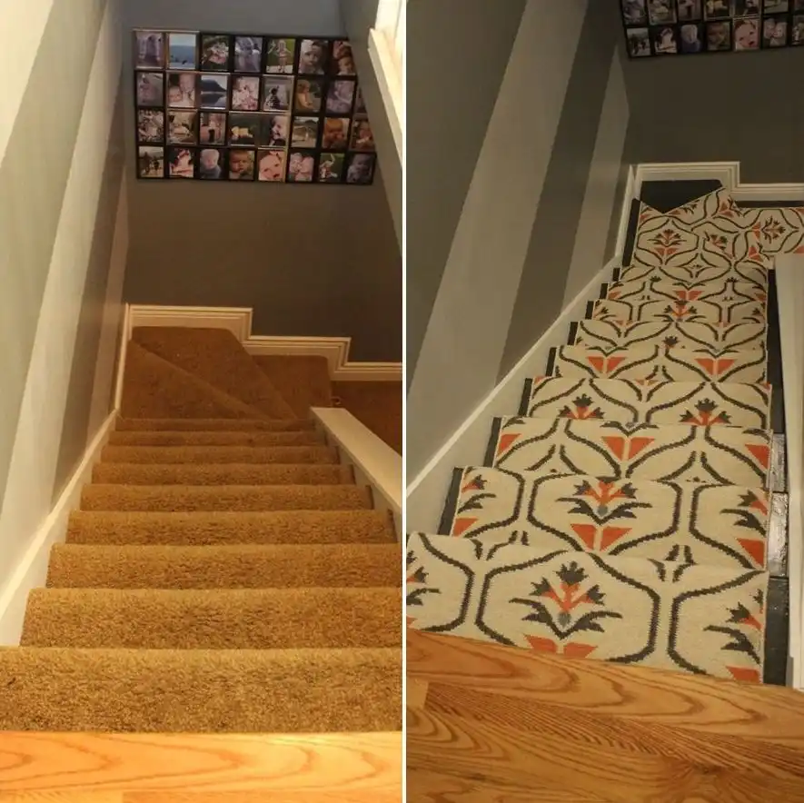 How to carpet staircase