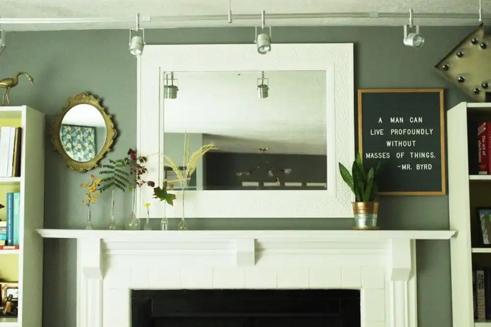 How to clean the fireplace mantel