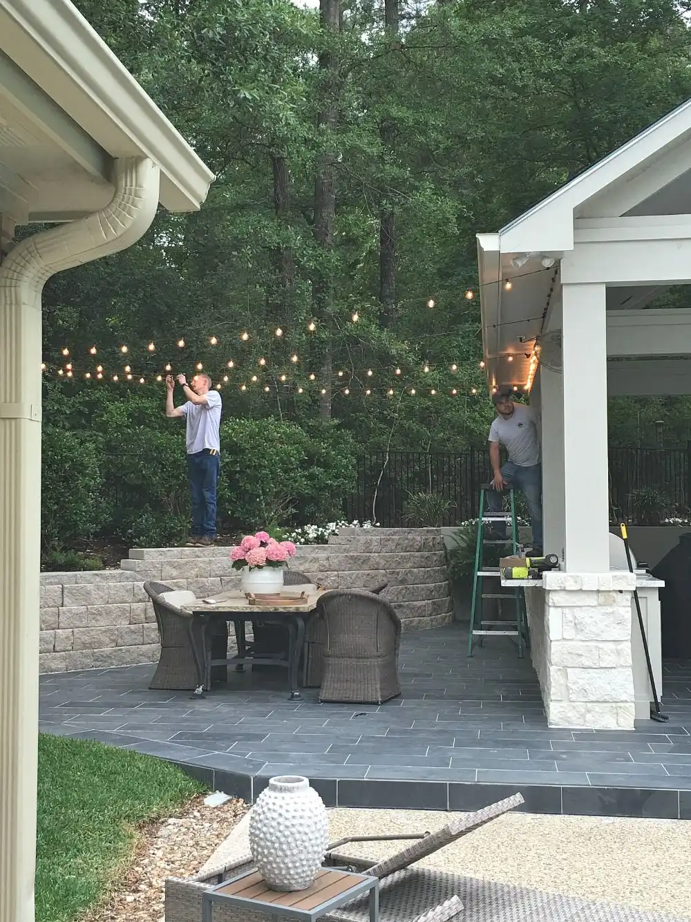 Prep and Plan - installing the string ligths
