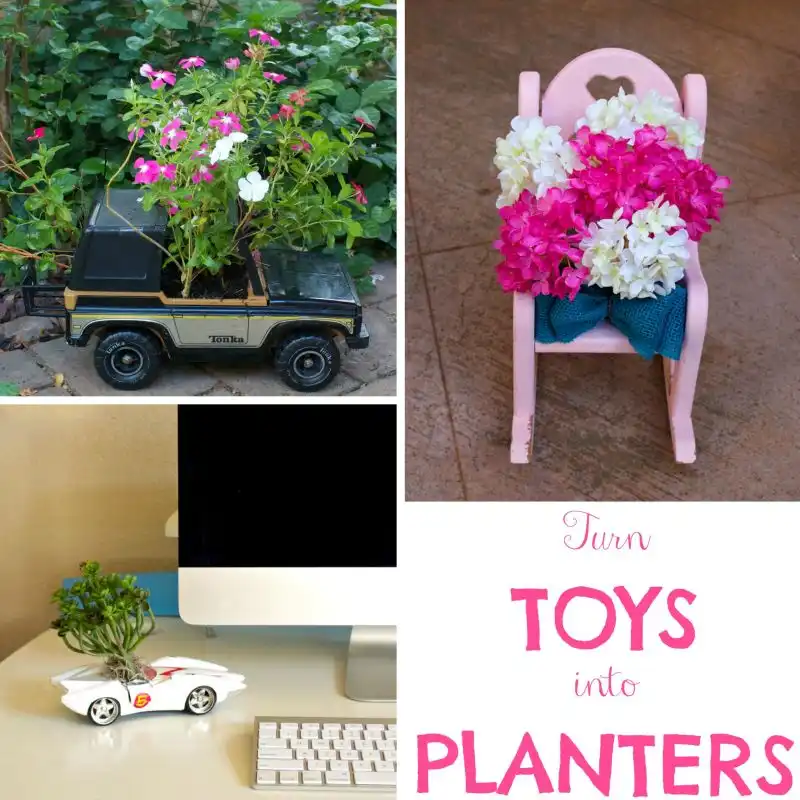 How to turn toys into planters