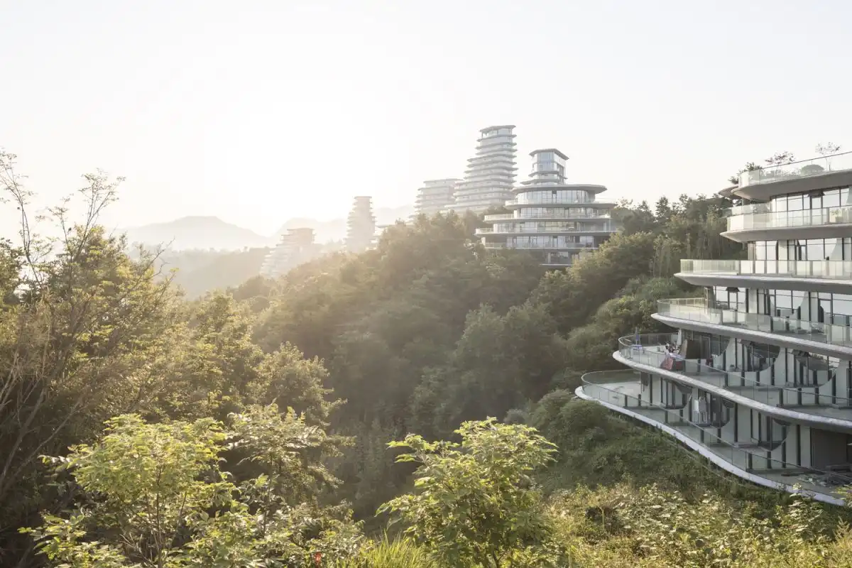 Huangshan Mountain Village by MAD Architects forest