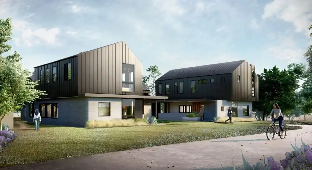 ICONs First 3D Printed Homes for Sale in Austin Texas exterior