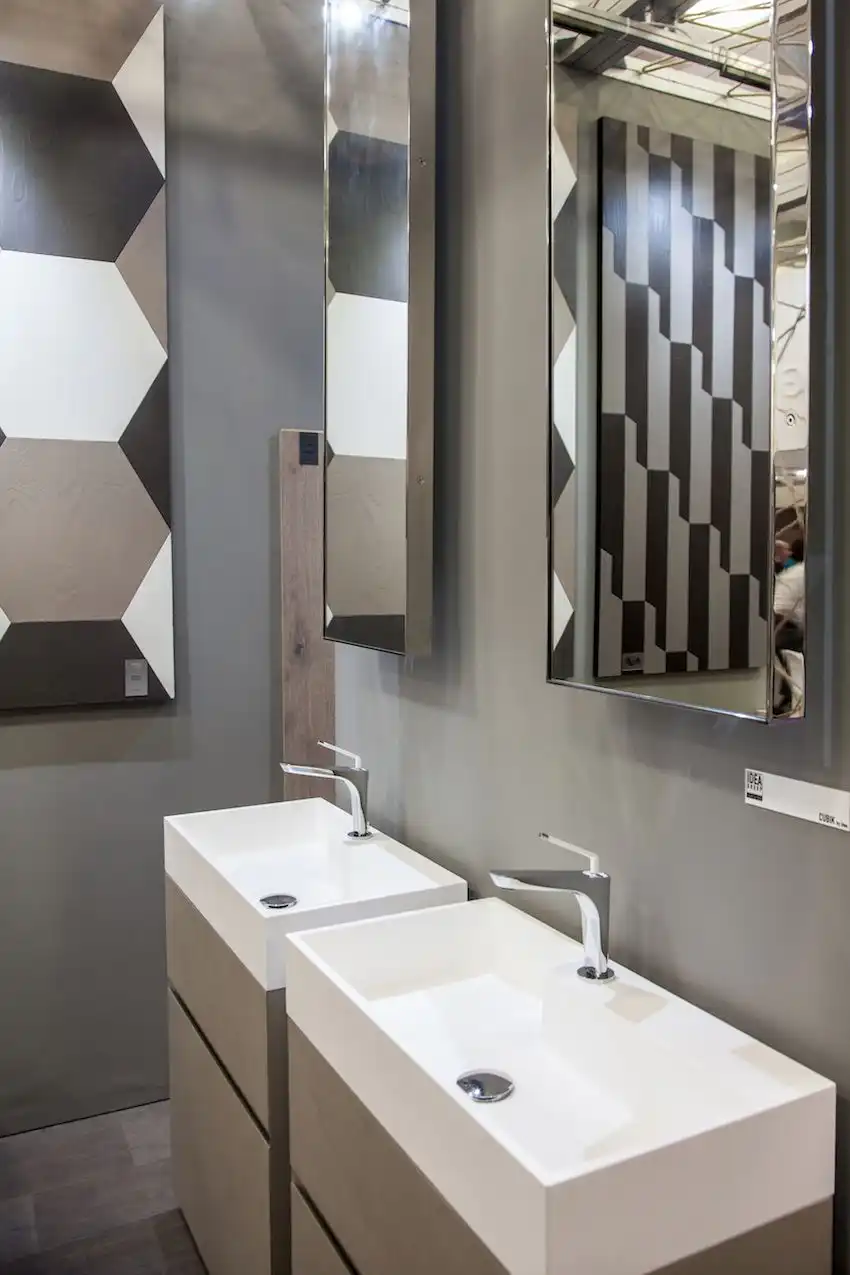 IDEA group rectanglar sinks - Keep the bathroom free of clutter