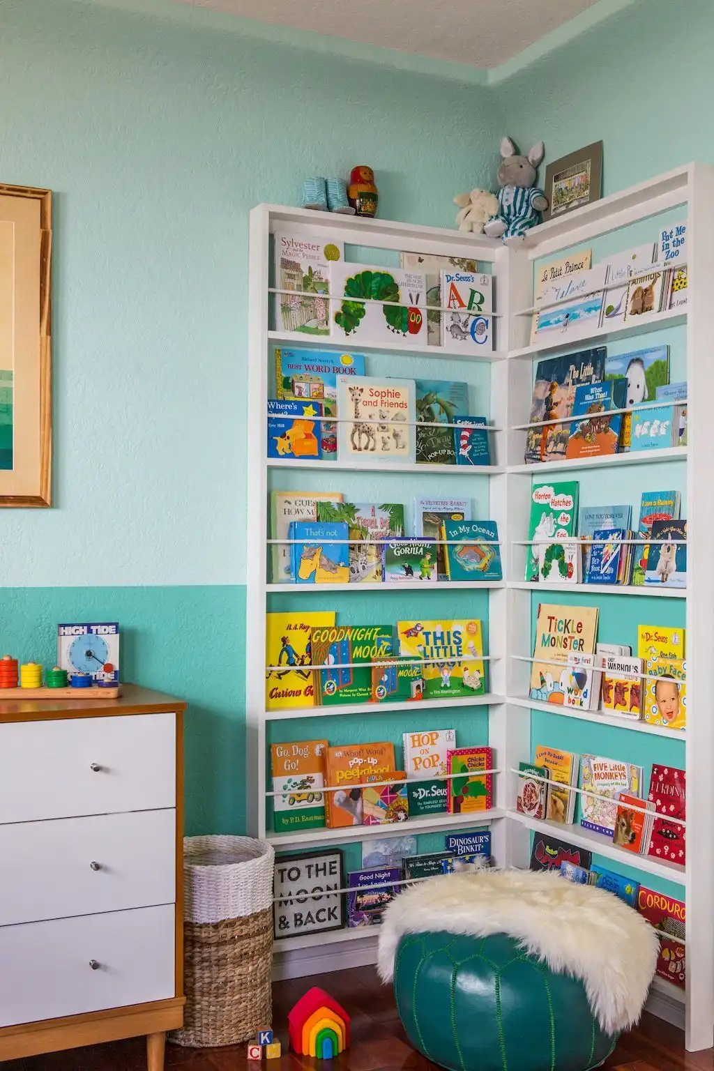 IKEA DIY kids book shelves