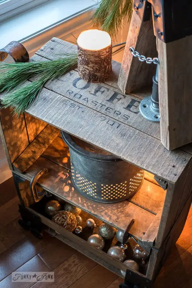 Idustrial cart from wine