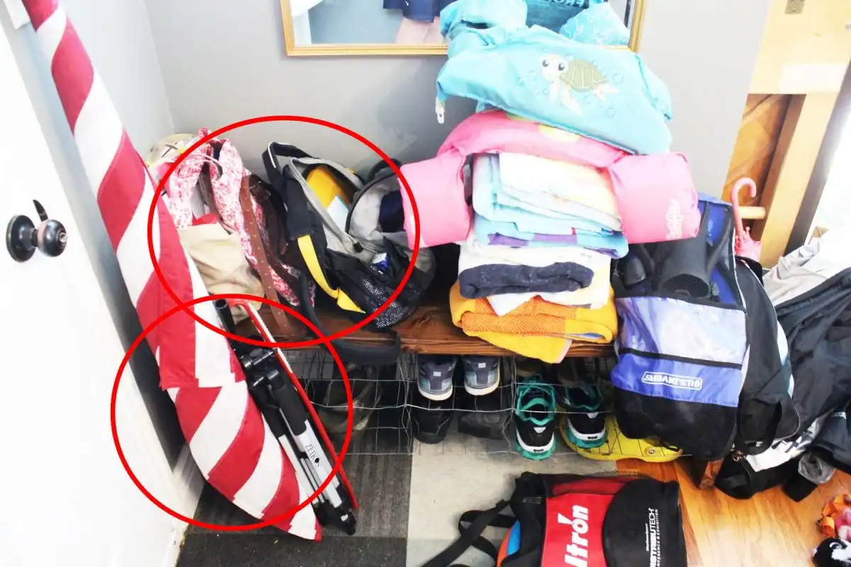 If you have bags in your closet that need to be emptied out