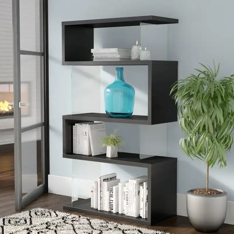 Ottieni un'ispirazione di prima qualità dalla nostra selezione unica di librerie a giorno 6 Ignacio Geometric Bookcase